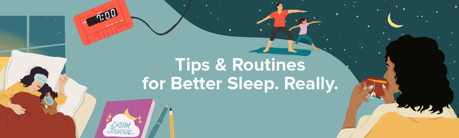 Sleep Hub Banner for Healthline Media Sleep Hub newsletter.